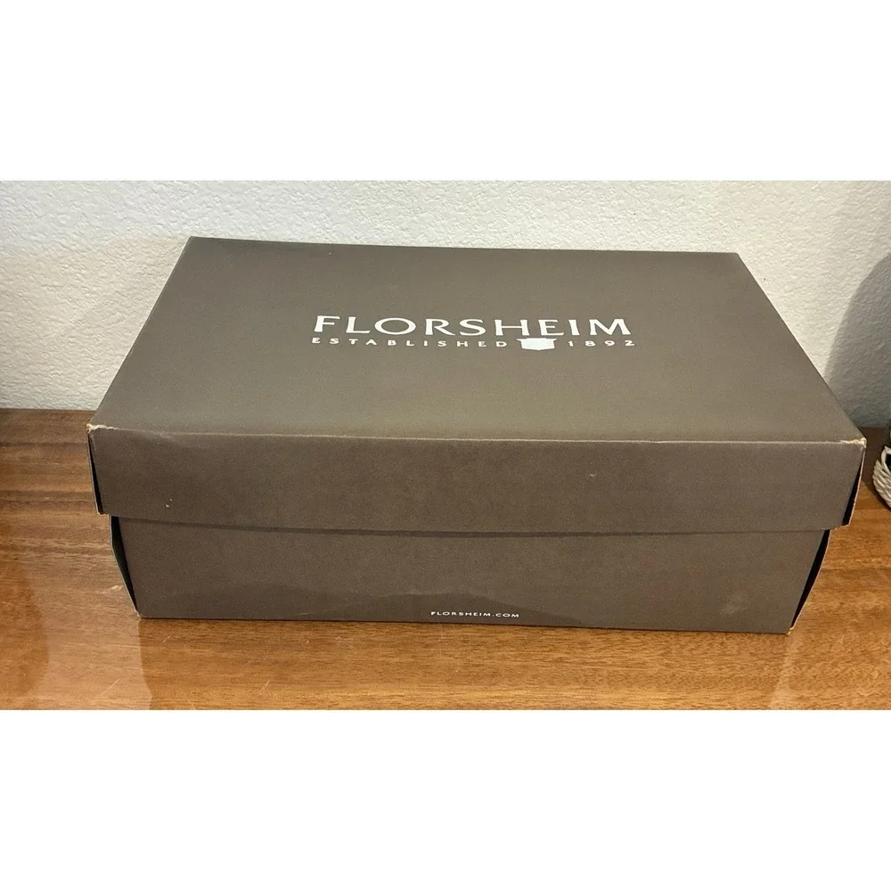 Florsheim Lakeside Slip Mens Size 9 Stone Leather Loafers Boat Shoes NIB